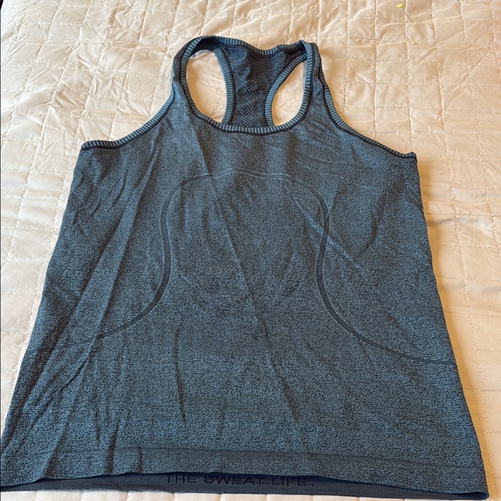 Lululemon Athletica Gray Tank Top with Racerback